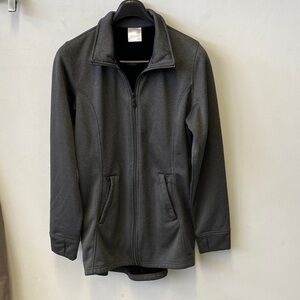 Denver Hayes Large Women’s Charcoal Full-Zip Jacket. Zip up pockets.
